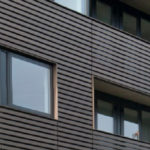 Profiled metal facade system sample